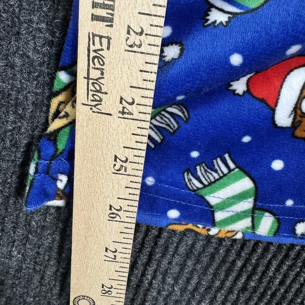SCOOBY DOO & SHAGGY IN WINTER HAT & SCARF SNOW Lounge PAJAMA PANTS Small